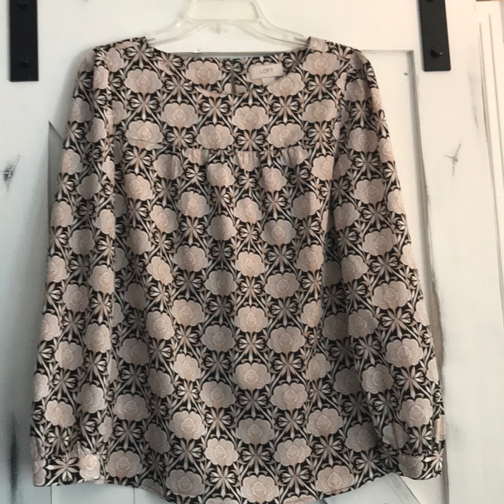 Fun print blouse! Loft!